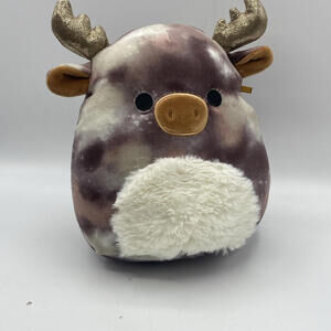 Kellytoy Squishmallow 8" Greggor Reindeer Moose Bronze Horn Starry Night Plush